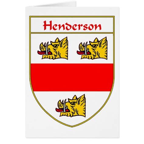 Henderson Coat of Arms/Family Crest Card | Zazzle