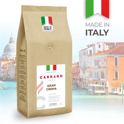 Кофе в зернах Carraro Gran Crema 1 кг - купить с доставкой по выгодным ...