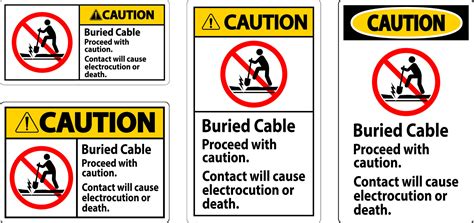 Precauci N Firmar Enterrado Cable Continuar Con Precauci N Contacto