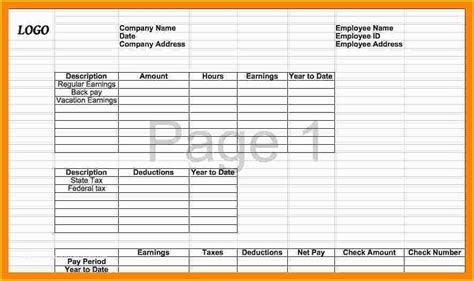 Free Check Stub Template Excel Of Fice Pay Stub Template 7 Make Stubs ...