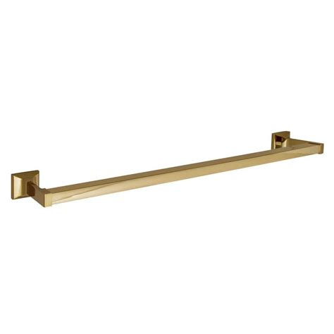 Design House Millbridge 24 In Towel Bar In Polished Brass 533273 The Home Depot