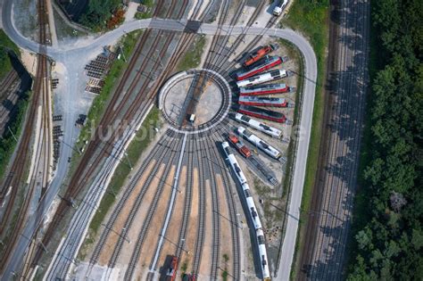 Luftaufnahme N Rnberg Gleisanlagen Am Rundschuppen