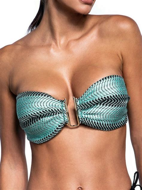 Bluepoint Pastel Perfect Strapless Bikini Top Floral 2006678 20