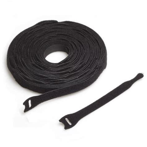 Velcro® Black Cable Ties One Wrap Double Sided Straps 20mmx200mm