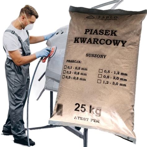 PIASEK PIASKOWANIA KWARCOWY ŚCIERNIWO MYJKA 25kg PIASKARKI