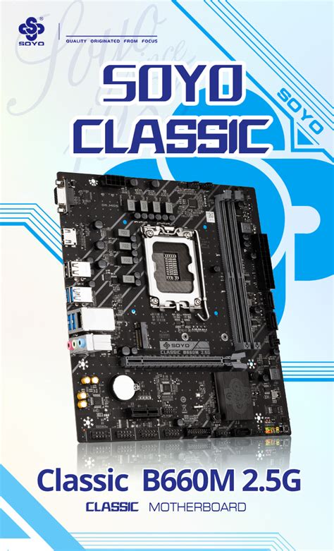 SOYO SY-Classic B660M 2.5G DDR4 Memory Slots Rams Computer VGA ...