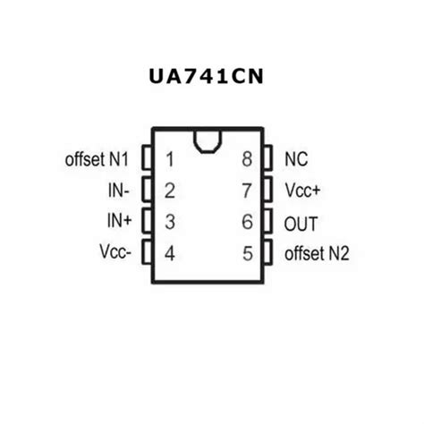 UA741 General Purpose Op IC DIP 8 At 12 Piece Integrated