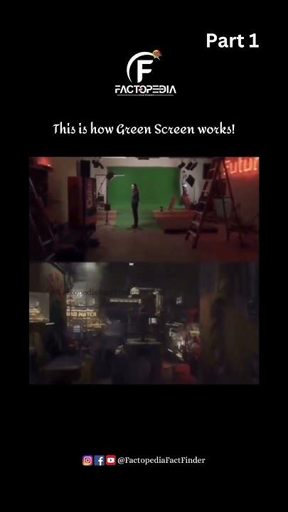 How Green Screen Works 🌈 Techfacts Behindthescenes Shorts Ytshorts Factopedia Facts