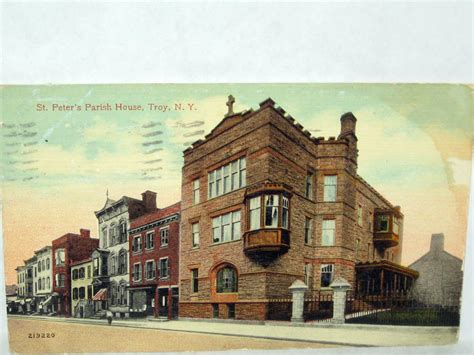 1914 POSTCARD ST PETER'S PARISH HOUSE TROY NY | Troy ny, Troy new york ...