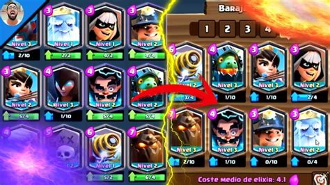 SUBO TODAS MIS LEGENDARIAS Y CREO UN MAZO LEGENDARIO CLASH ROYALE