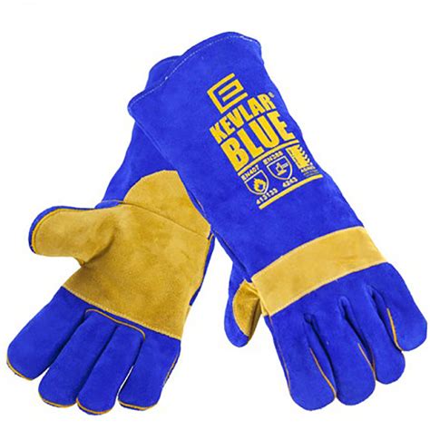 Elliotts Kevlar Blue Welding Gloves Ausworkwear And Safety