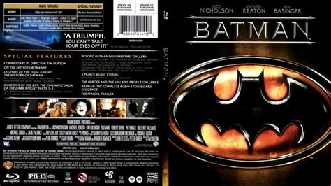 BATMAN (1989) R1 BLU-RAY COVER & LABEL - DVDcover.Com