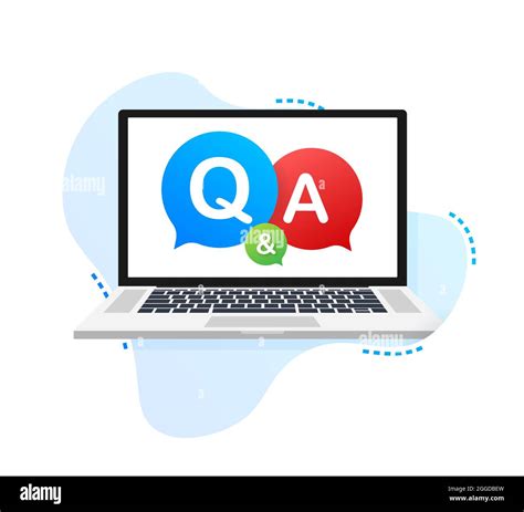 Question And Answer Bubble Chat On White Background Vector Stock