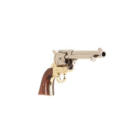 Brass and Nickel Non-Firing Replica 1873 Peacemaker Single Action Revo ...