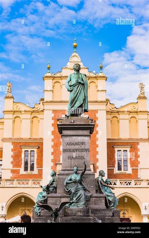 Adam Mickiewicz Monument In Krak W Is One Of The Best Known Bronze