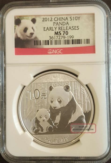 China Panda Yuan Silver Coin Oz Ngc Ms Early Releases Panda