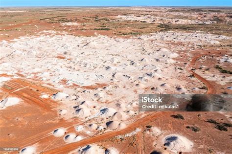 Aerial View Of Coober Pedy Opal Mines South Australia Stock Photo ...