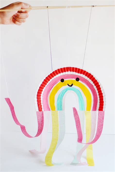 Paper Plate Rainbow Puppet ⋆ Handmade Charlotte