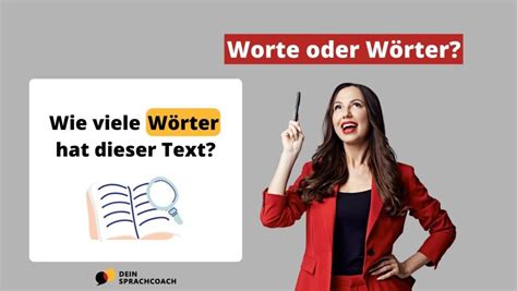 Worte oder Wörter DeinSprachcoach