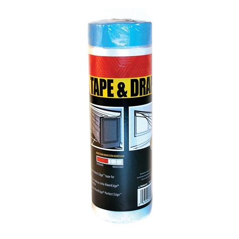 Trimaco Easy Mask Tape And Drape 4 Ft Pre Taped Masking Film 949560