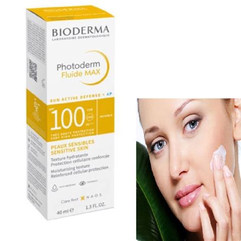 Bioderma Crème Solaire Photoderm Fluide Max Spf 100 Ecran Invisible