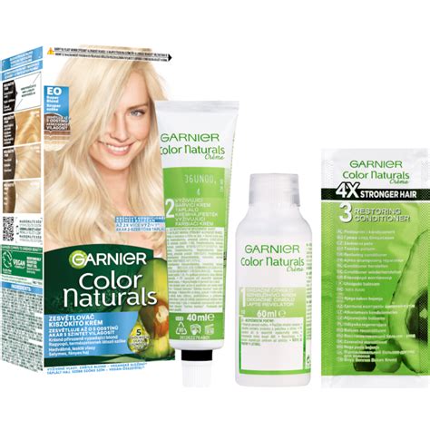 Vopsea de par permanenta Garnier Color Naturals, decolorare E0 - eMAG.ro