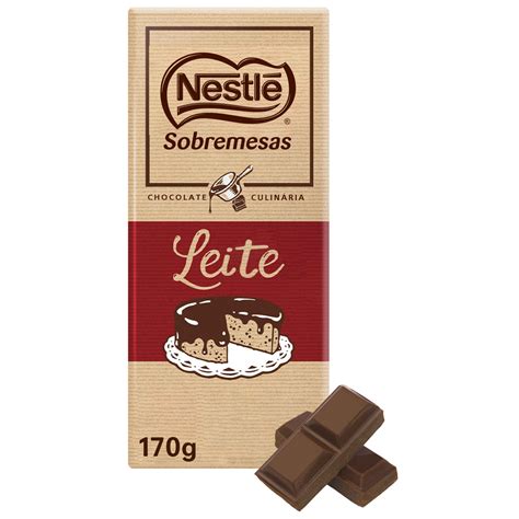 Tablete de Chocolate de Leite Culinária sem Glúten Nestlé Sobremesas