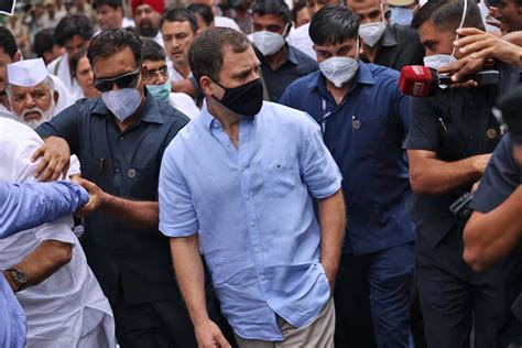 Rahul Gandhi Several Protesting Congress Workers Detained Outside Ed