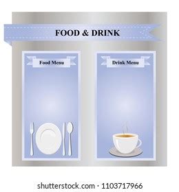 Food Drink Menu Template Stock Vector (Royalty Free) 1103717966 ...