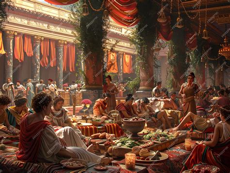 Premium Photo | Luxurious Ancient Roman Banquet