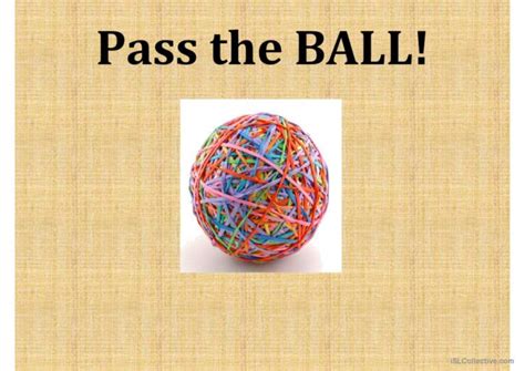 Colors Pass the ball game song and n…: English ESL powerpoints