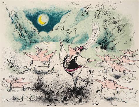 Ronald Searle Opera Swine Lake Original Lithograph Handsigned At