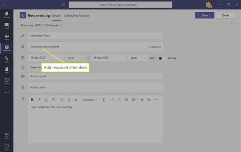 How to Use a Microsoft Teams Calendar