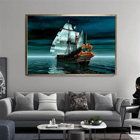 Sailing Ship Wall Art Ship Canvas Print Ship Canvas Wall Etsy