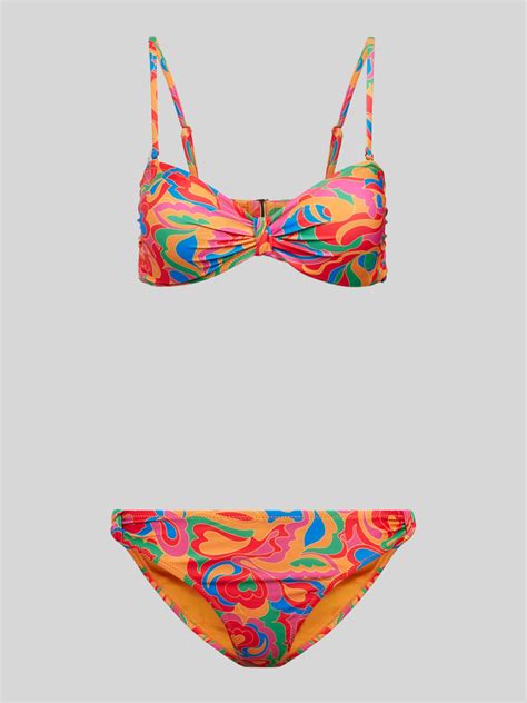 Shiwi Bikini Met Knoopdetail Model Zoe In Oranje Online Kopen P C