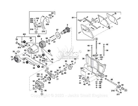 Bosch GTS 10 XC (3601L30490) Table Saw Parts Diagram for Parts List 2