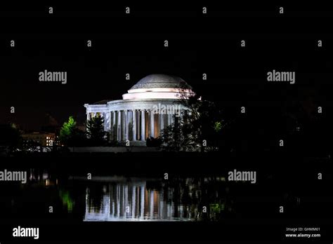 Jefferson Memorial at Night Stock Photo - Alamy