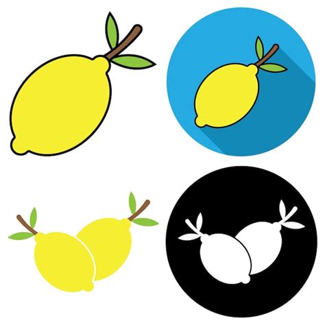 Premium Vector Lemon Icon Vector