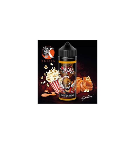 E Liquide Pop Demon Bad Ass Knoks Ml Popcorn Caramel Vanille
