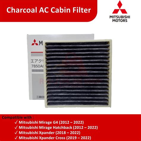 Charcoal Ac Cabin Filter Mitsubishi Mirage G Hb Xpander