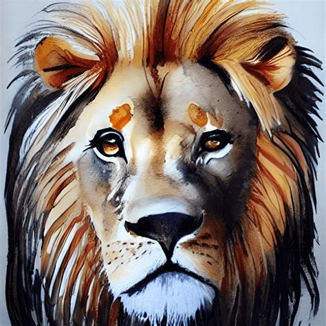 How to Draw a Lion in Realistic Style · Creative Fabrica