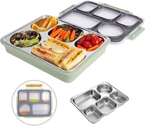 Edelstahl Lunchbox Brotdosegro Bento Box Mit Entfernbar Edelstahl