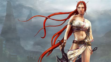 Heavenly Sword Hd Wallpaper The Fierce Redhead Warrior