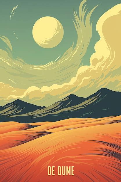 Affiche Du Film Dune Dans Le Style Des Affiches De Films Classiques Des