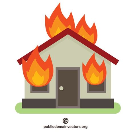 Burning House Royalty Free Stock Svg Vector And Clip Art