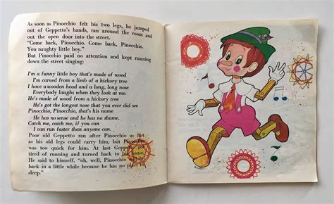 Pinocchio Vinyl Record Book Peter Pan Records Etsy