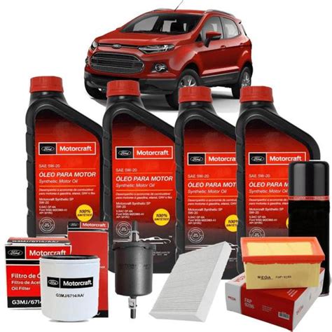 Kit Revisão Oleo 5w20 Ford Ecosport 1 5 2018 2019 2020 2021