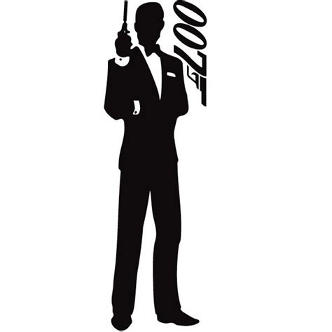 Autocollant Mural Silhouette James Bond 007