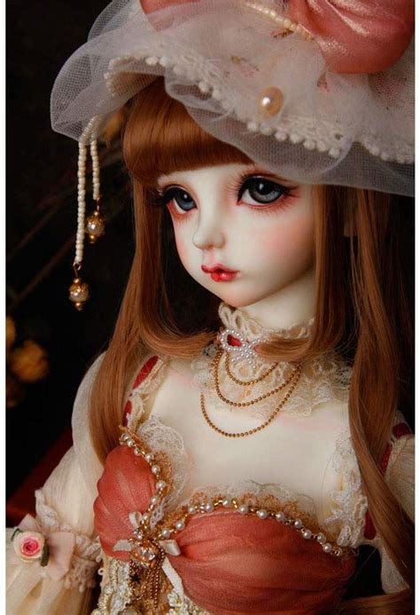 Bjd Doll In A Red Dress Bjd Dolls Beautiful Dolls Princess Dolls