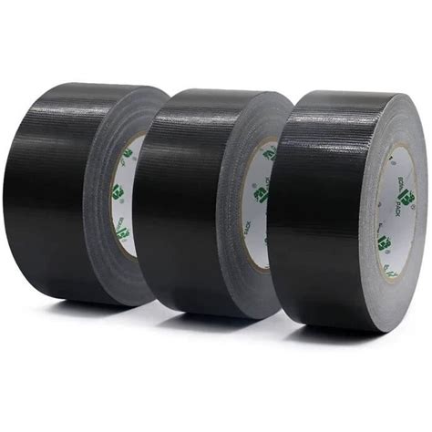 Universal Ruban Adhésif Toilé Noir Heavy Duty Duct Tape 3 rouleaux